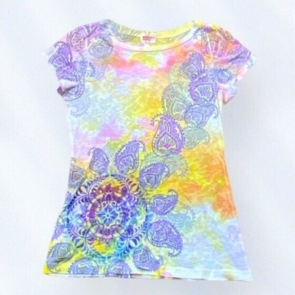 Mossimo Supply Co. Tie-Dye Floral Paisley T-Shirt – Women’s Size Small
